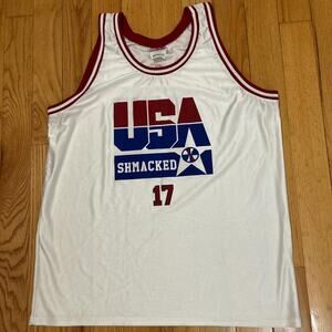 Vintage USA Shmacked Basketball Jersey #17 size XXL